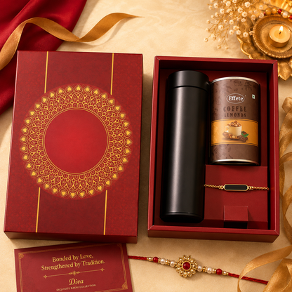 Custom Gold Rakhi – Elegant & Modern Celebration Gift