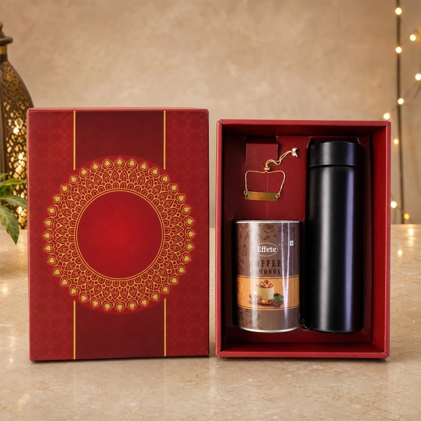 Customize Gold Rakhi – Elegant Festive Gift for Brother