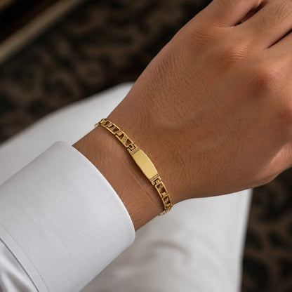 Customize Gold Rakhi – Elegant Bracelet with Festive Utility
