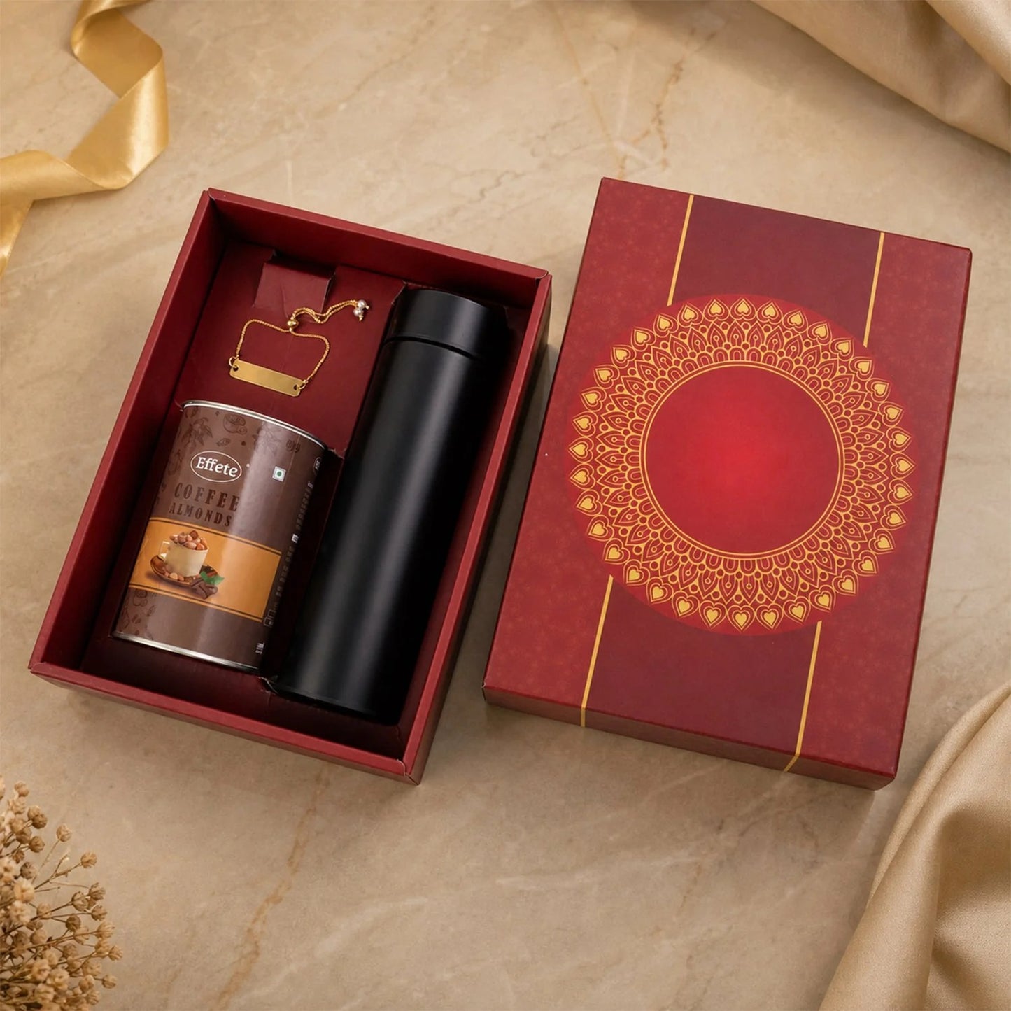 Customize Gold Rakhi – Elegant Festive Gift for Brother