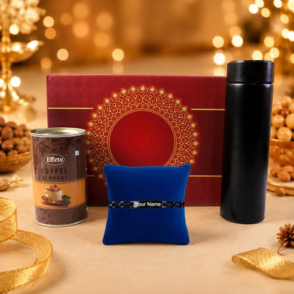 Black Bracelet Rakhi – Elegant & Customizable for Raksha Bandhan